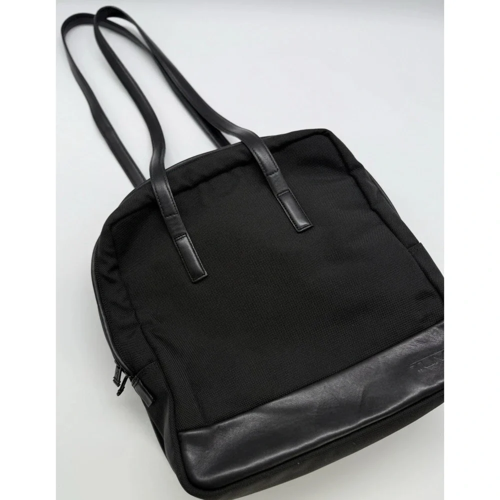 TUMI Laptop Shoulder Bag Brief Bag Black Ballistic Nylon Organizer